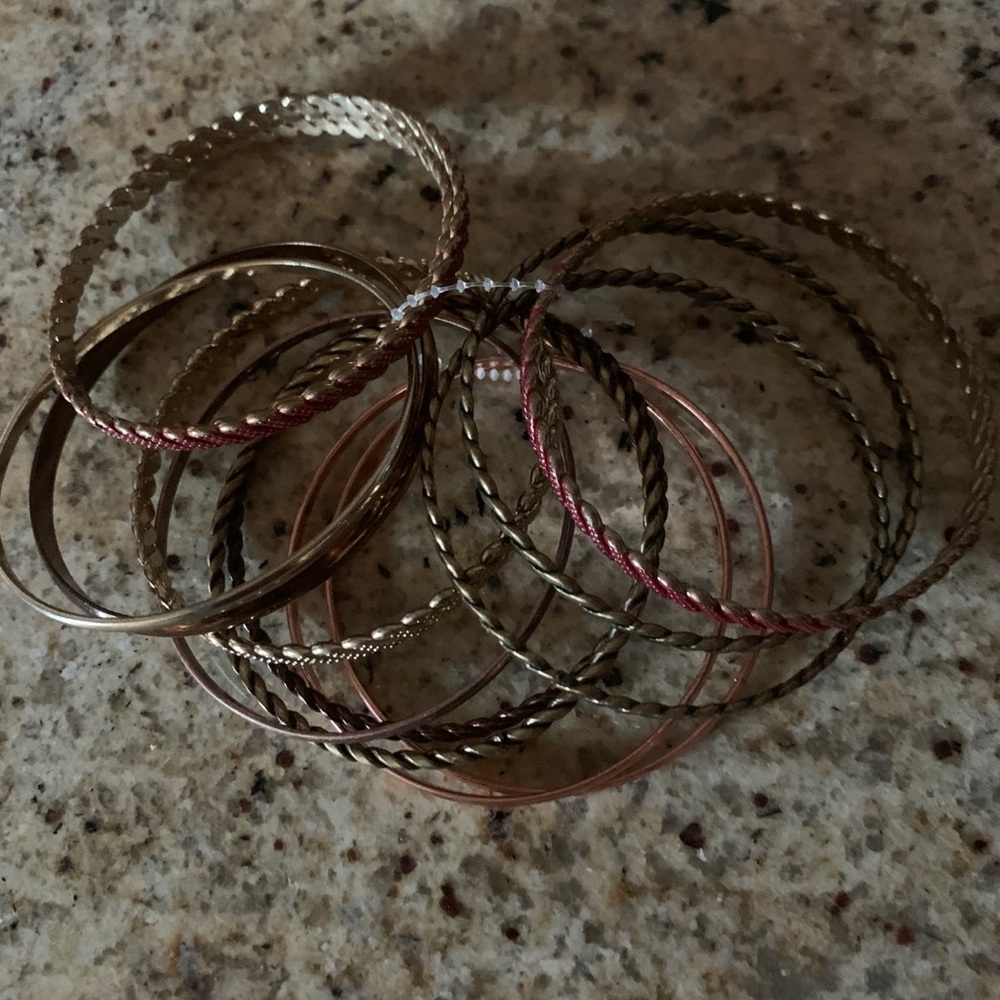 Colorful bangle bracelets